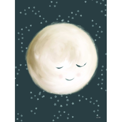 «Happy Little Moon II» par House Fenway, reproduction sur toile tendue
