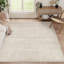 Tapis lavable à rayures rétro antidérapant (beige)-471381059-490636184