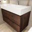 Meuble-lavabo simple 35,8 po avec surface solide Sibin-228556466-228556467