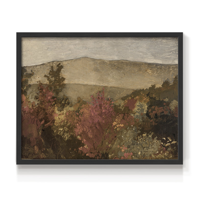 Paysages rétro-DCII - reproduction encadrée - réarmable, H 11 po x l 14 po, Noir