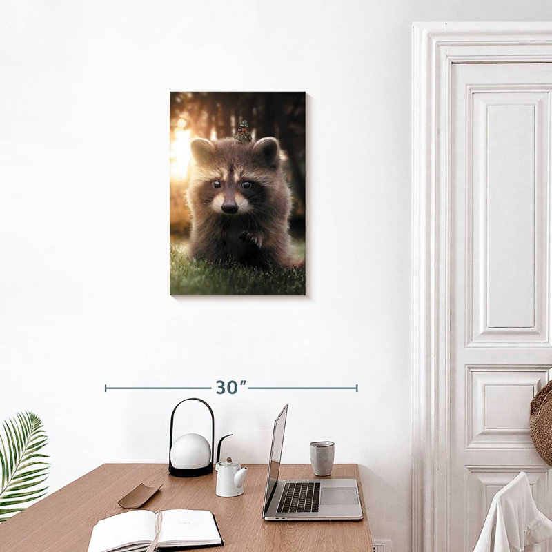 Brampt Raccoon Butterfly, 24" H x 16" W