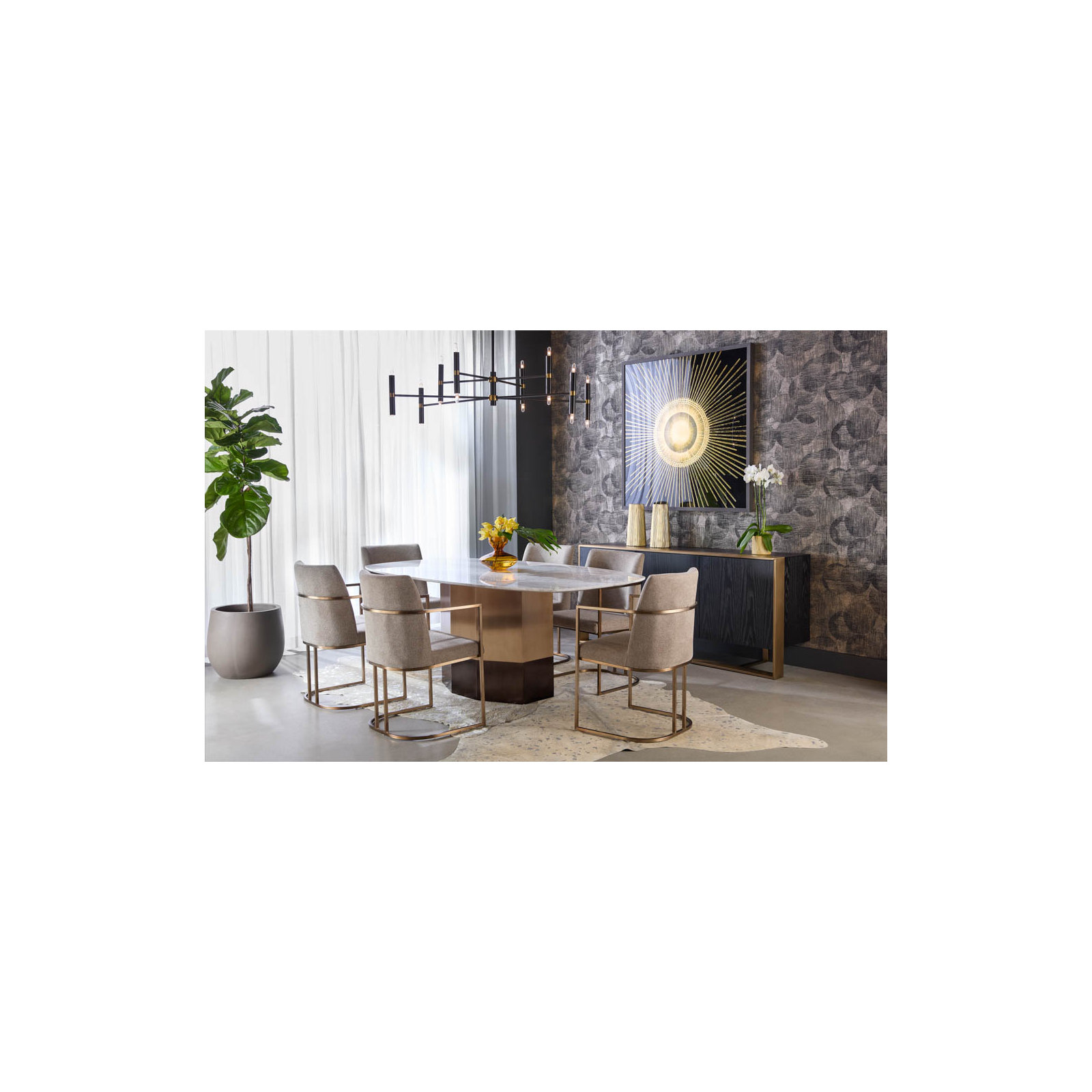 Caddo Upholstered Arm Chair, Cream Performance Basketweave