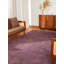 Tapis Manns en laine tissée à la main, écologique - 152 x 244 cm, rectangulaire, violet, uni, épais et à poils longs, antidérapant, idéal pour le salon et la chambre.-130704272-24442638