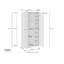 Sawaira 2 -Door 3 -Shelf Storage Cabinet
