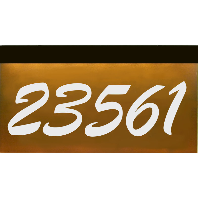 Le panneau d'adresse Lighten se connecte au système d'éclairage paysager pour mur ou jardin., Oui, Orange brûlé