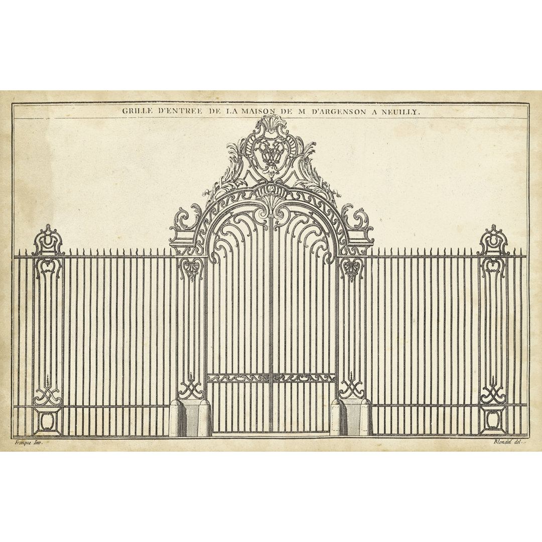 Leinwandbild Antique Decorative Gate III