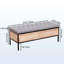Banc capitonné de 48,42 po de largeur-1019953269
