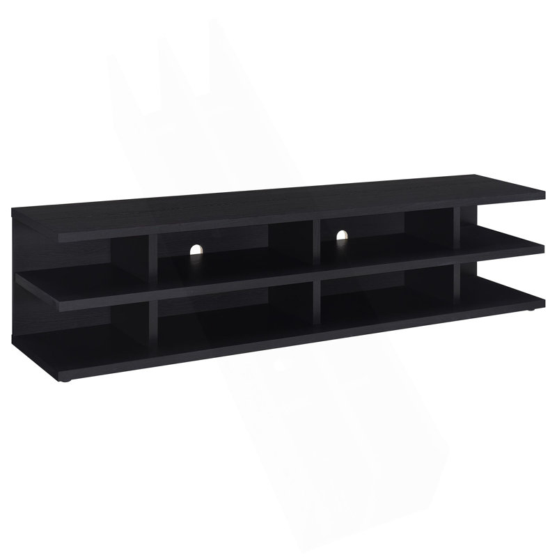 Meuble télé 78 po 2 étages, Noir