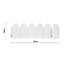 Kellyton 18cm H x 59cm W White Composite Lawn Edging