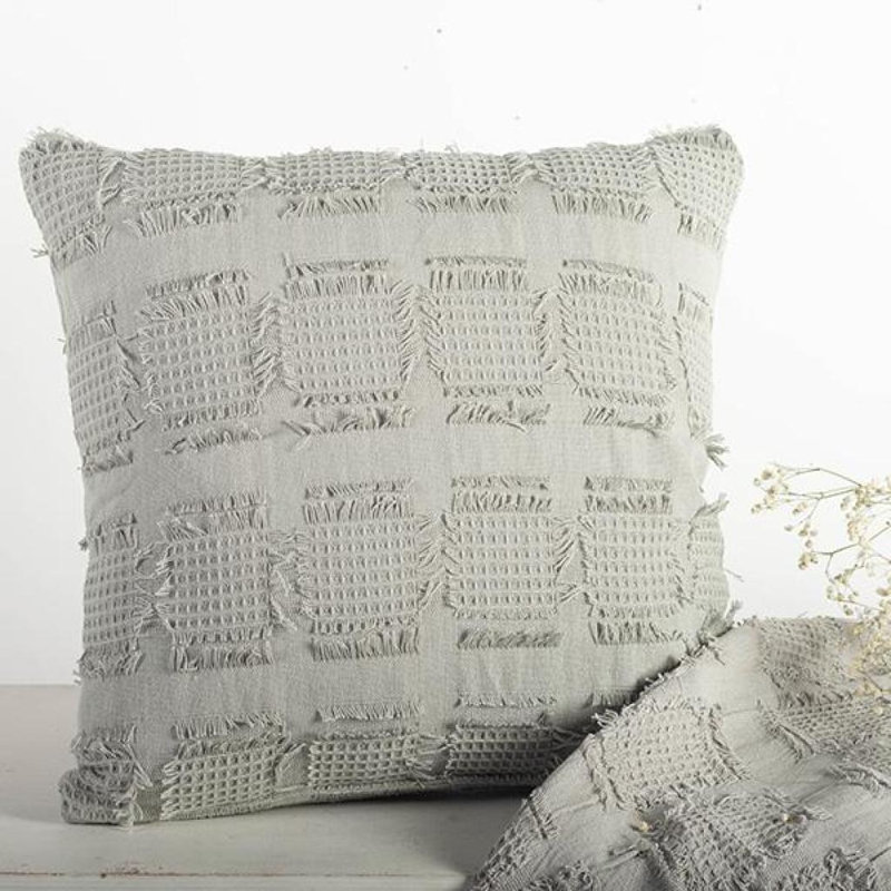 Coussin 18 po x 18 po, Gris