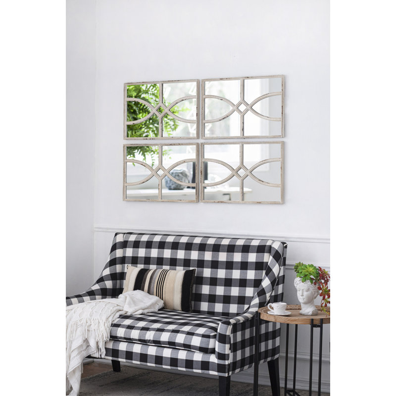 Ensemble de miroir Torino, Blanc