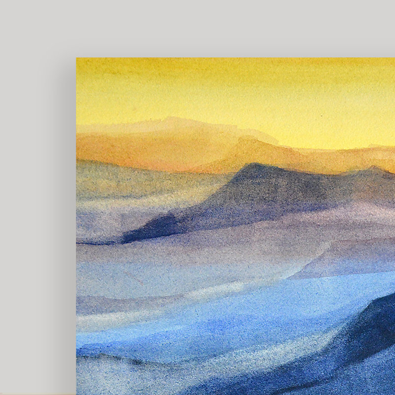 « arc-en-ciel », reproduction d’art sur toile tendue, H 16 po x l 12 po x P 1,5 po
