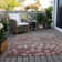 Machine Washable Indoor/Outdoor Xhevrie Blush Rug