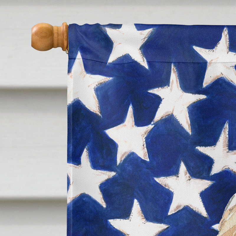 Drapeau de maison en polyester à 2 côtés Shahnur, Goldendoodle