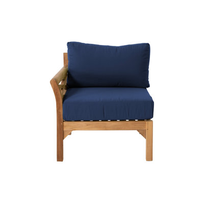 Kendrica Outdoor Teak One Arm Lounge Chair