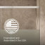 Elate Tall Sliding Shower Door, 75-1/2-In H X 56-1/4 - 59-5/8-In W, With Heavy 5/16-In Thick Crystal Clear Glass With Privacy Band-45866952