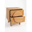Groove 2 - Drawer Solid Wood Nightstand-729905098