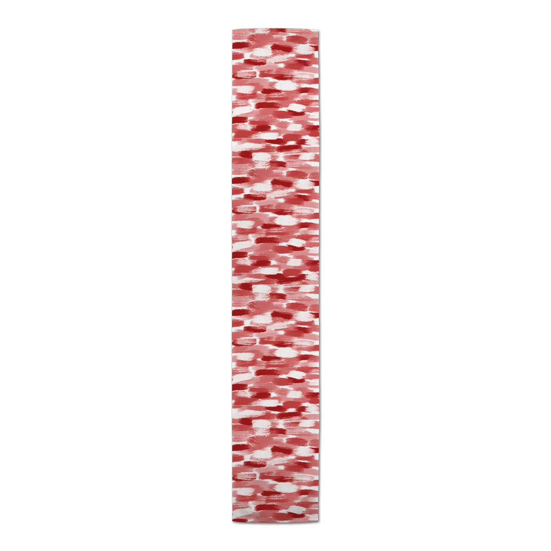 Colier Rectangle Polyester Table Runner, 72" x 16", Red