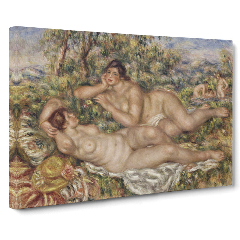 The Bathers by Pierre-Auguste Renoir - Wrapped Canvas Painting, 35cm H x 50cm W x 3cm D