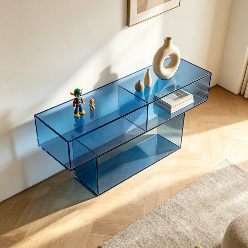 Console Eco Blue, H 25,59 po x l 51,18 po x P 11,81 po