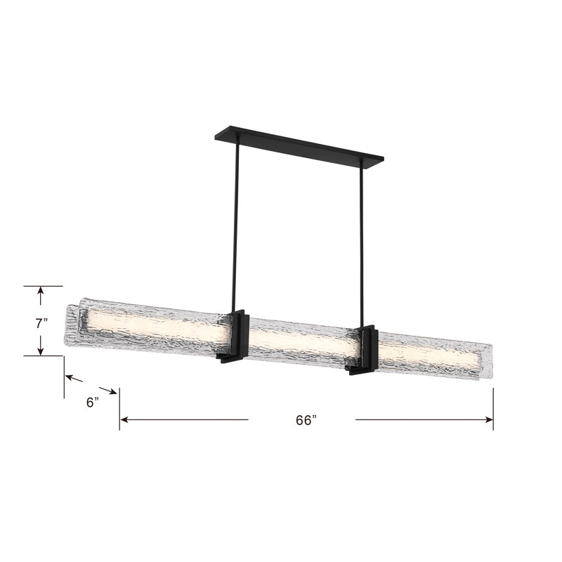 Lumina 66" LED Linear Chandelier
