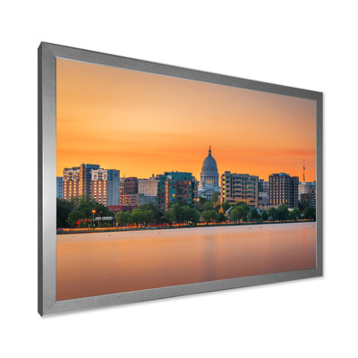 «Madison Wisconsin Skyline - Alabama Large», art mural