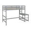 Lit mezzanine simple avec plateforme à échelle-63311706