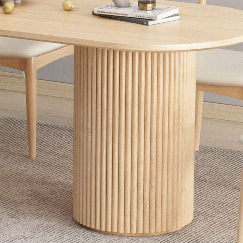 Ensemble de table à manger moderne et simple en bois massif., H 29,5 po x L 78,7 po x l 31,4 po