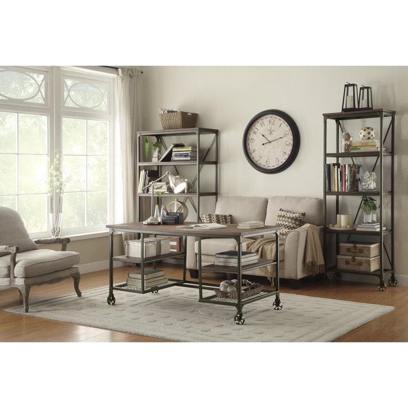 Bureau d'écriture 1Pc avec 4 roulettes
