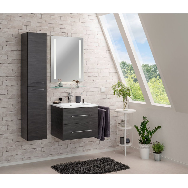 Perfekt Bathroom Cabinet, Black