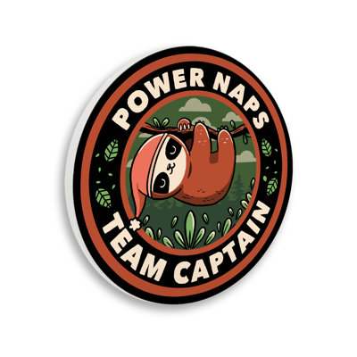 Plaque murale Power Naps Team Captain, design par Tobe Fonseca
