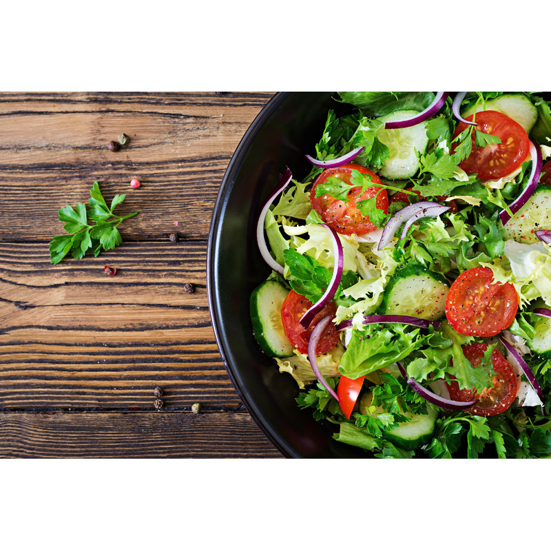 Salad - Wrapped Canvas Print, 30cm H x 46cm W x 3.8cm D