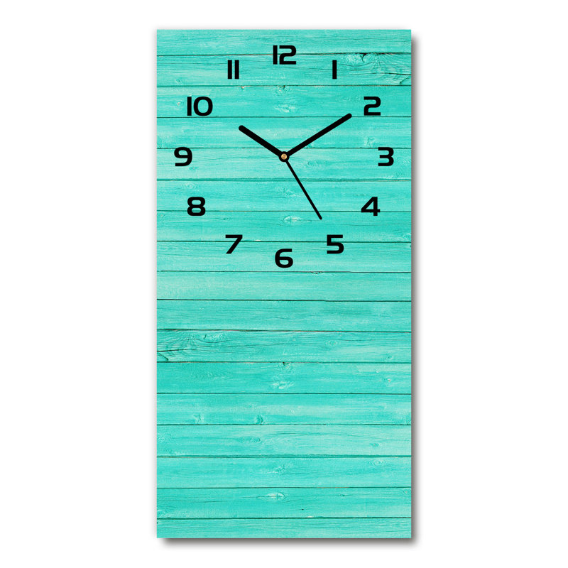 Inus Glass Wall Clock, Black
