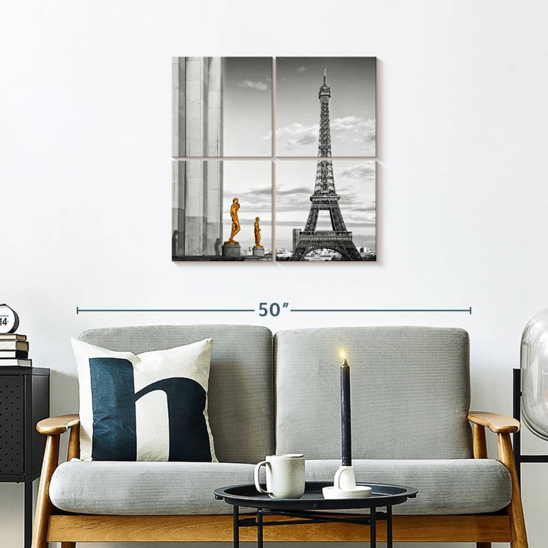 Lilie Eiffel Tower View, 26" H x 26" W