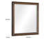 Miroir pour commode Reva, conception encadrée, bois brun clair, rectangulaire 32 x 34