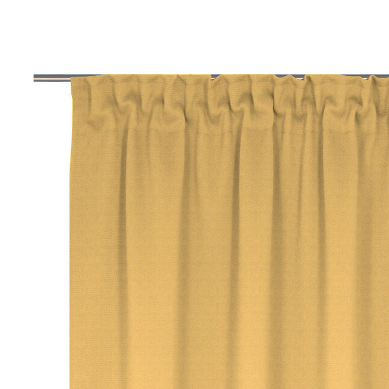 Uni Collection, scarf with multifunctional band, opaque, Yellow, 142cm wide x 345cm high