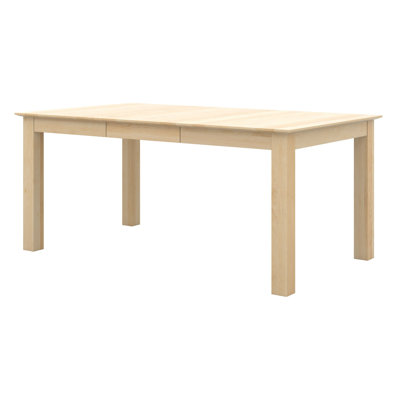 Table de salle à manger extensible en bois de bouleau