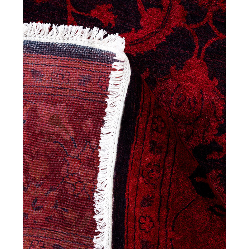 Overdyed One-of-a-Kind 8' 1" X 8' 1" Hand Knotted Area Rug