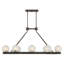 Lustre linéaire en bronze 8 lumières Darien-71214697