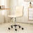 Beige Chromel Adjustable Air Lift Office Chair-1891098905
