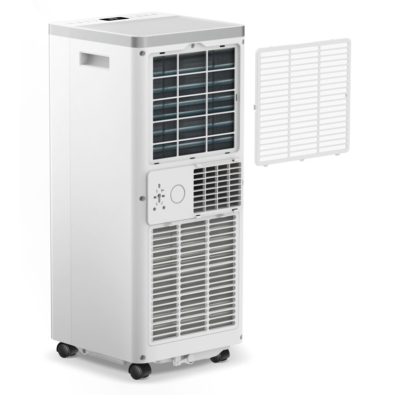 Climatiseur portatif 8-000 BTU (ASHRAE), refroidissement rapide 3-en-1 pour 350 pieds carrés Ensembles de fenêtre d'affichage à distance Ft Spaces inclus pour le bureau de la chambre à coucher