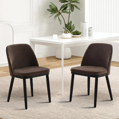 Ensemble de 2 chaises de salle à manger modernes et rembourrées