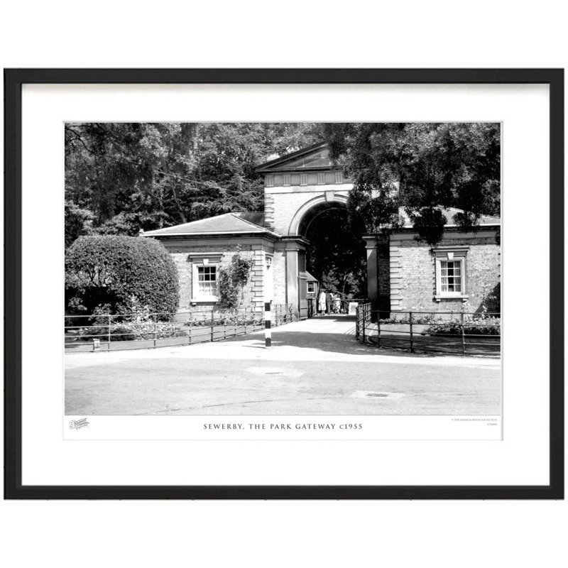 Sewerby, The Park Gateway C1955 by Francis Frith - Single Picture Frame Print, 60cm H x 80cm W x 2.3cm D