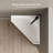 MonBlari 20"  Triangle Solid Surface Corner Bathroom Sink Matte White-126756298