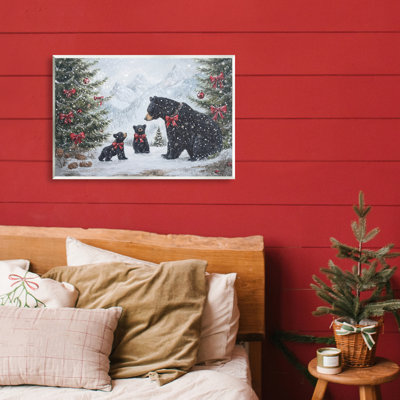 Plaque murale Christmas Christmas Bears, design par Tina LeCour