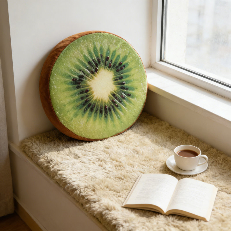 Coussins coussins de fruits Coussins de fruits mignons, Green