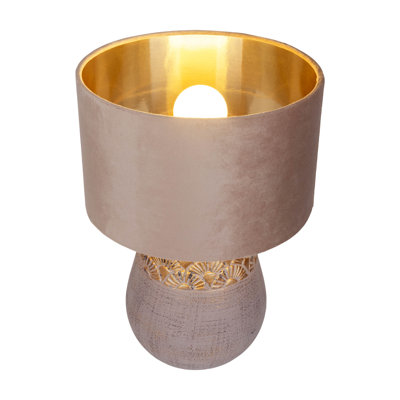 Jamila 49cm Green Globe Table Lamp