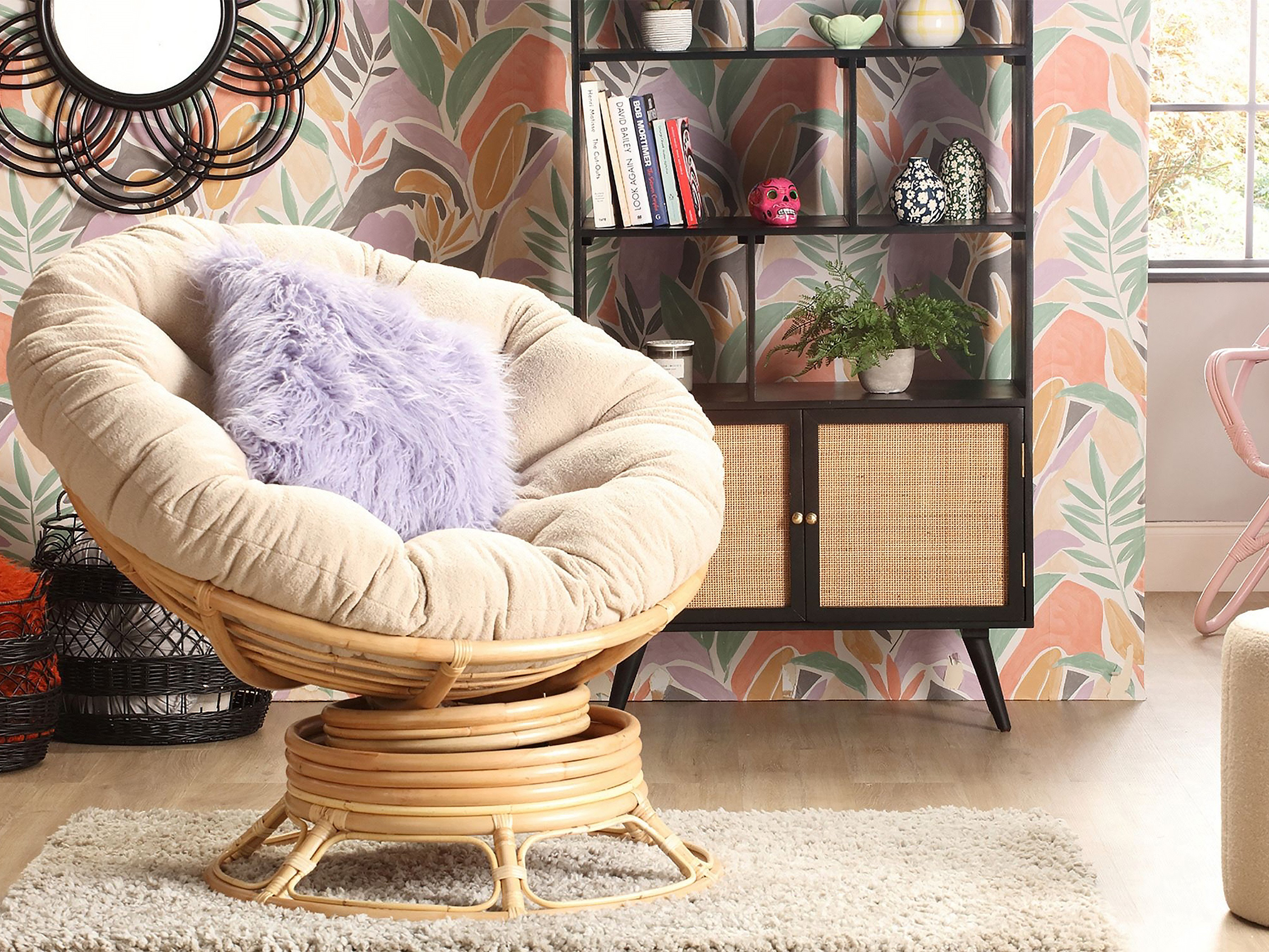 17 Stories Aniylah 677.42cm Wide Tufted Yes Papasan Chair | Wayfair.co.uk