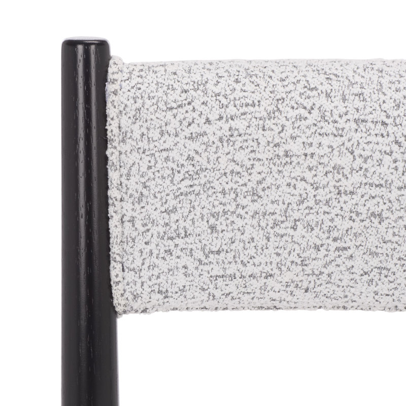 Chaise Makiko, Blanc, Noir