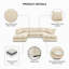 7 Seater Corduroy Corner Sofa-1371931871